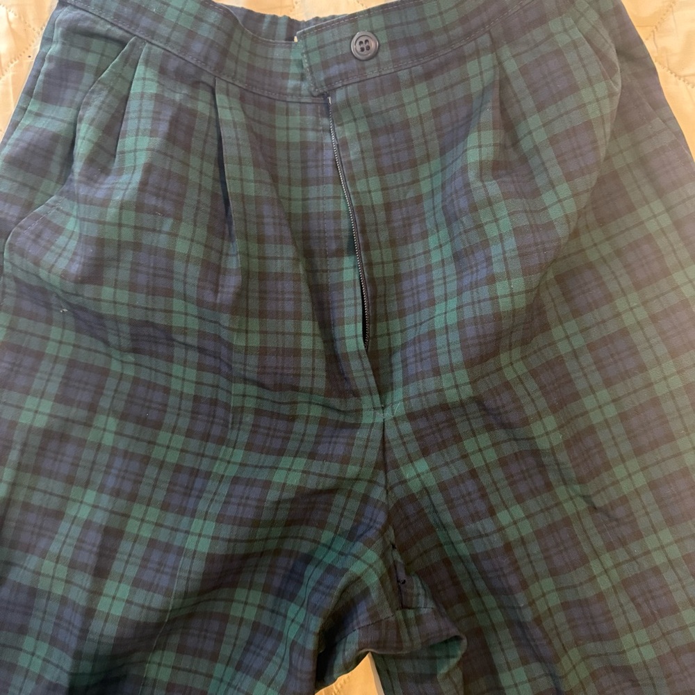 Pendleton Green and Blue Plaid women’s pant